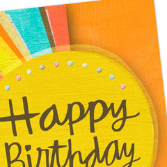 Sun Rays Birthday Card