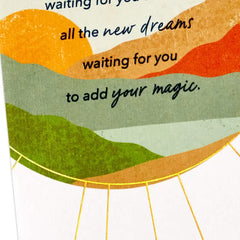 New Places, New People, New Dreams Goodbye Card