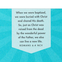 It's Time to Shine Religious Baptism Card