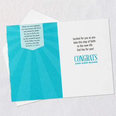It's Time to Shine Religious Baptism Card
