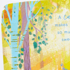 Sunlit Forest Sympathy Card for Loss of Cat
