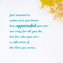 Your Ministry Is Making a Difference Religious Thank You Card