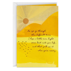 Light and Love Encouragement Card