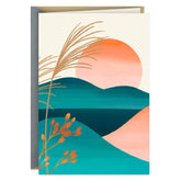 Sunset Landscape Blank Card