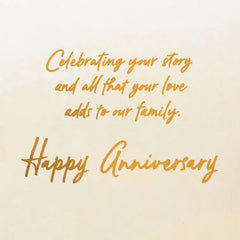 Celebrating Your Story of Love Anniversary Card for Parents