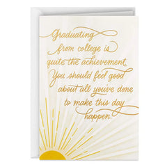 Quite the Achievement College Graduation Card