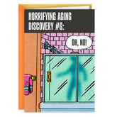 Gray Hairs Happen Everywhere Funny Birthday Card for Adult