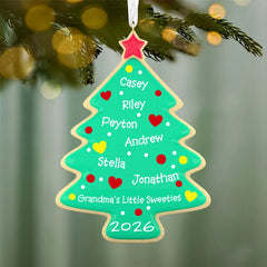 Sweet Memories Sugar Cookie Tree Personalized Ornament, Custom Text