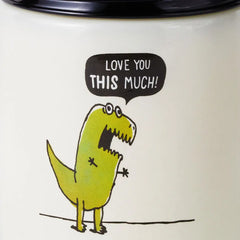 T-Rex Love You This Much Scented Single-Wick Jar Candle, 7 oz.
