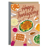 Pass the Blessings and Pour on the Thanks Thanksgiving Card