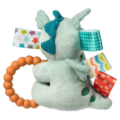Mary Meyer Taggies Drax Dragon Plush Toy With Teether and Rattle