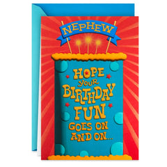 Hope the Fun Goes On and On Birthday Card for Nephew