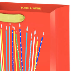 9.6" Cake and Candles Let's Celebrate Medium Birthday Gift Bag