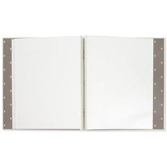 A Life Remembered Taupe Striped Refillable Photo Album