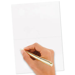 Black and Gold Tassel Blank Graduation Thank-You Notes, Pack of 40
