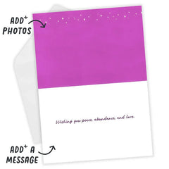 May Hope and Happiness Shine Custom Diwali Card