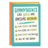 You're Awesome Grandparents Day Card from Kids