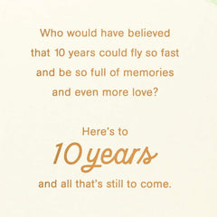 Here's to All That's Still to Come 10th Anniversary Card