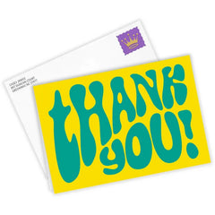Bold Retro Lettering Custom Thank You Card