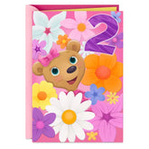 Laughing, Exploring, Dreaming 2nd Birthday Card for Girls