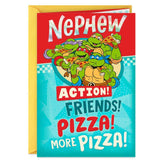 Teenage Mutant Ninja Turtles More Pizza Birthday Card for Nephew