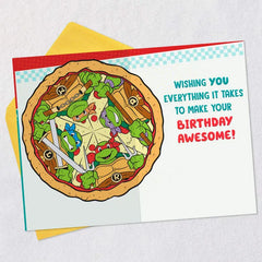 Teenage Mutant Ninja Turtles More Pizza Birthday Card for Nephew