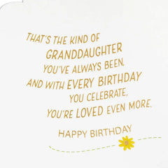 Lucky to Love You Birthday Card for Granddaughter