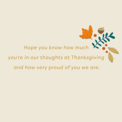 So Thankful for Your Service Thanksgiving Card for Military Service Member