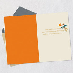So Thankful for Your Service Thanksgiving Card for Military Service Member