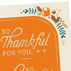 So Thankful for Your Service Thanksgiving Card for Military Service Member