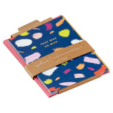 Brushstrokes on Blue Blank Thank-You Note Cards, Pack of 5