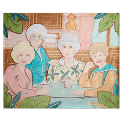 The Golden Girls at the Kitchen Table Throw Blanket, 50x60