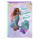 Disney The Little Mermaid Dreams and Heart Birthday Card