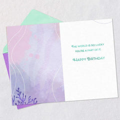 Disney The Little Mermaid Dreams and Heart Birthday Card