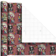 Disney Tim Burton's The Nightmare Before Christmas 3-Pack Wrapping Paper Mini Roll Bundle, 45 sq. ft. total