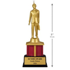 The Office Dundie Award Personalized Ornament, Custom Text