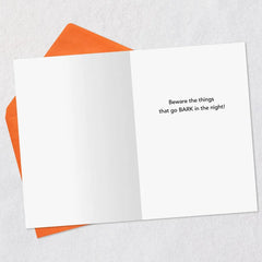 Things That Go Bark in the Night Funny Halloween Card