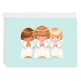 Sweet Blessings Angels Custom Christmas Card