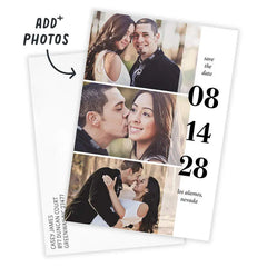 Minimalist Photo Strip Flat Wedding Save the Date
