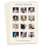 Through the Years Photo Collage Graduation Announcement