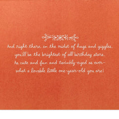 Cute Tiger Blessed and Loved First Birthday Card