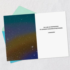 Inspiration to Aspiring Badasses Funny Graduation Card