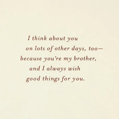 Always Wishing Good Things for You Birthday Card for Brother