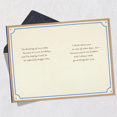 Always Wishing Good Things for You Birthday Card for Brother