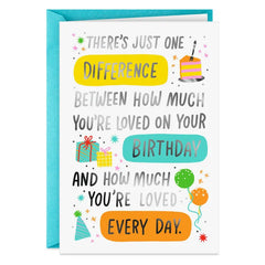 Loved Every Day But Today Is Special Funny Birthday Card