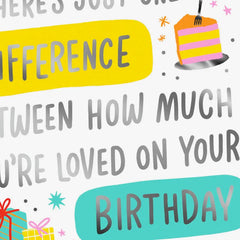 Loved Every Day But Today Is Special Funny Birthday Card