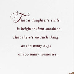 Always Be My Little Girl Birthday Card for Daughter