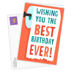 Solid #2 Toilet Humor Funny Custom Birthday Card