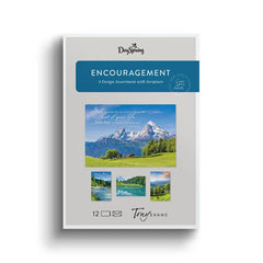 Tony Evans Mountain Views Assorted Religious Encouragement Cards, Box of 12