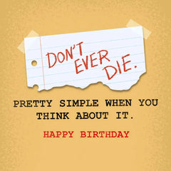 Top Secret Folder Funny Birthday Card